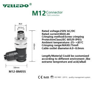 M12 5 Pin Male Connector M12 5 Pin Male Connector