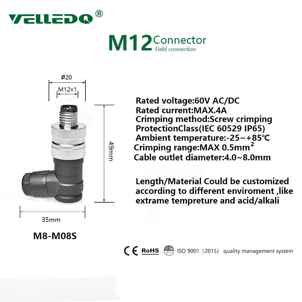 M12 Male Connector M12 Male Connector