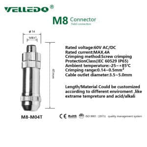 M8 Connector 4 Pin M8 Connector 4 Pin