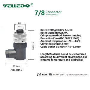 7/8 Female Connector 7/8 Female Connector